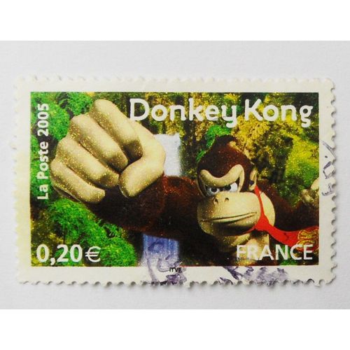 Timbre Oblitéré 2005 Donkey Kong Héros De Jeux Vidéo Nintendo