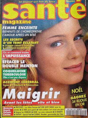Santé Magazine   -    Décembre 1994   -  N° 228 : Maigrir Avant Les Fêtes Vite Et Bien.