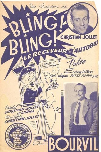 Bling ! Bling ! Le Receveur D'autobus - Chant Seul - 1955