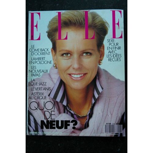 Elle 2220 05 Septembre 1988 Christine Ockrent Cover + 4p. - Besson Scorsese Chapman Kenzo - 108 P. Fashion Vintage