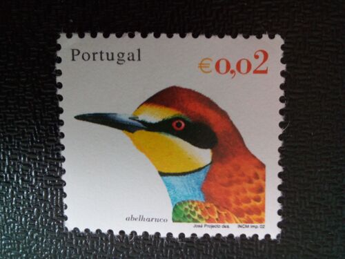 Timbre Portugal Yt 2549 Guêpier D'europe (Merops Apiaster) 2002 ( 060404 )
