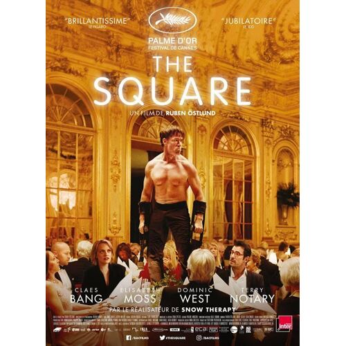 The Square - Véritable Affiche De Cinéma Pliée - Format 120x160 Cm - De Ruben Östlund Avec Claes Bang, Elisabeth Moss, Dominic West, Terry Notary - 2017