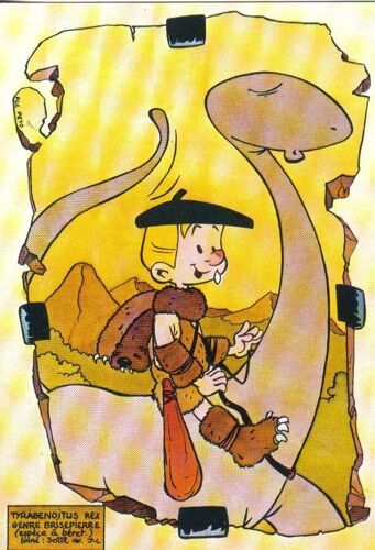 Carte Postale Pastiche Floch Pour Benoit Brisefer De Peyo