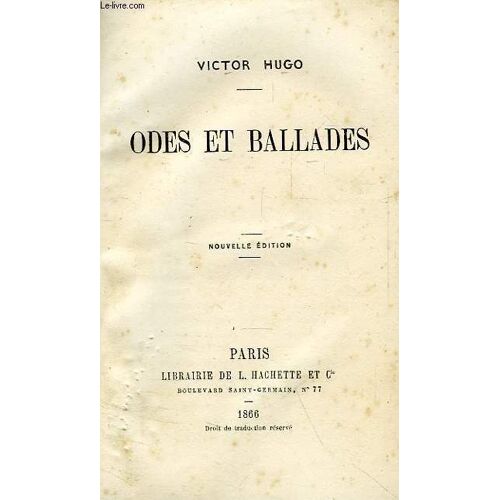 Odes Et Ballades