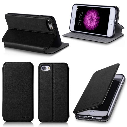 Etui noir Slim pour Apple iPhone SE 2020 avec stand