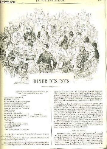 La Vie Parisienne 30e Année - N° 21 - Diner Des Rois De Inauthentique - Amours Militaires A Toutes Les Epoques (Me Série) De Job - Quelques Metaphores Sportiques De B - Profils De ...