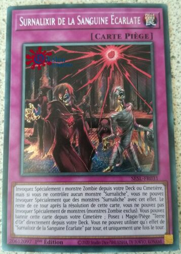 Yu-Gi-Oh! - Sesl-Fr031 - Surnalixir De La Sanguine Écarlate - Secret Rare 1ère Édition