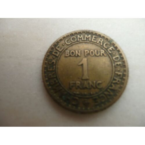 Bon Pour 1 Franc Chambre De Commerce