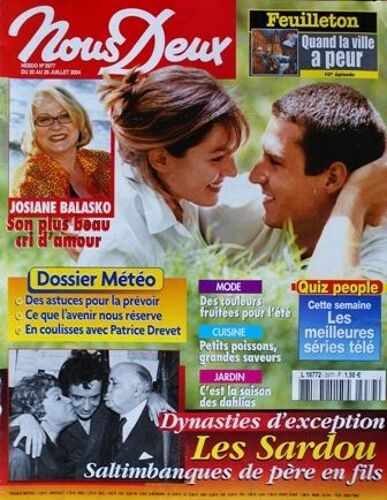 Nous Deux  N° 2977 : Josiane Balasko Son Plus Beau Cri D'amour