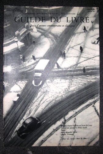 Guilde Du Livre  N° 1 : Photo Izis,Tiré De Paris Des Rèves