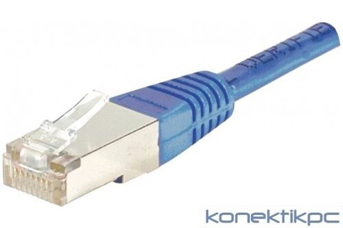 Cordon RJ45 patch FTP CAT 6 Bleu -  0,50 m