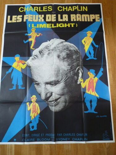 Les Feux De La Rampe (Limelight) De Charles Chaplin - Affiche De Cinéma 120 X 160 Cm
