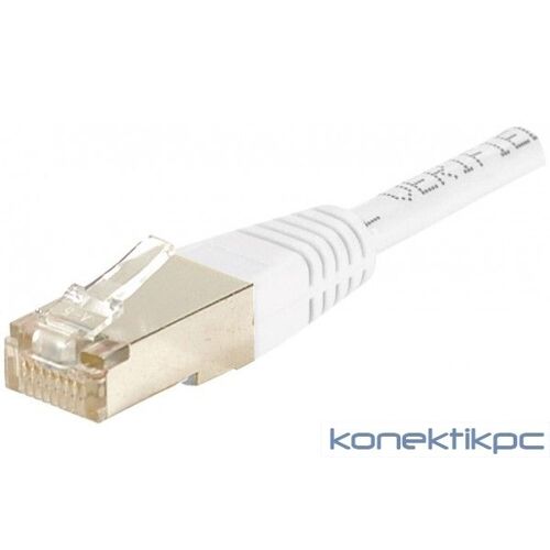 Cordon patch rj 45 ftp cat 6 blanc - 3 m