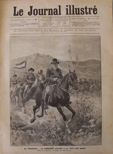Le Journal Illustré Du 12-11-1899  N° 46 : Transvaal : Kruger À La Tête Des Boers, Un Omnibus Renversé, La Bataille De Ladysmith, Tofani, Damblans
