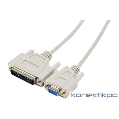 Cordon null Modem SUBD9F/25M - 1.80M