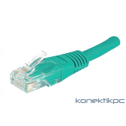 Cordon RJ45 patch UTP CAT 5e Vert -  0,50 m