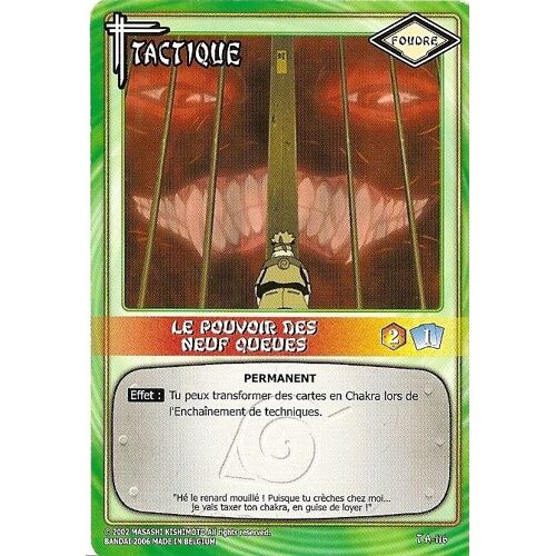 Naruto Jcc Card Game Fr Ta-116 Le Pouvoir Des Neuf Queues  Serie 3