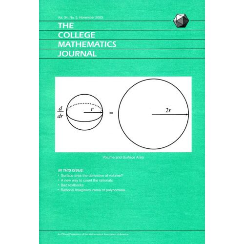 The College Mathematics Journal, Volume 34 N° 5