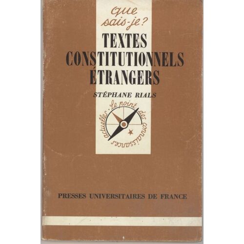 Textes Constitutionnels Étrangers