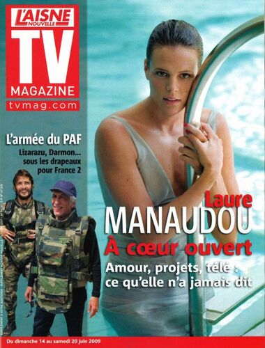 Tv Mag  N° 9828 : Laure Manaudou (Itw 4p), Claire Borotra (2p), Nicolas De Tavernost (Itw 2p), David Douillet (Itw 2p), Liane Foly, Bixente Lizarazu (3p), Nathalie Simon (2p)
