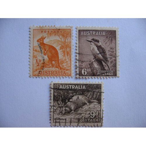 Australie 3 Timbres De 1937