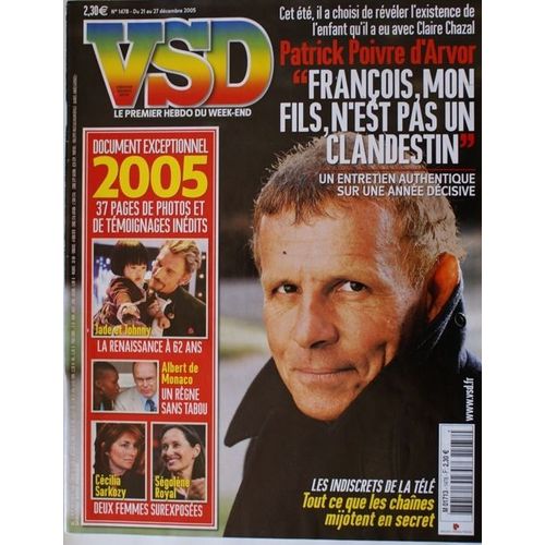 Vsd  N° 1478 : Ppda  Francois  Mon  Fils  N Est Pas Un  Clandestin