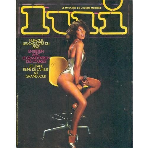 Lui-N 133-1975-Février-Aslan-Poster-  N° 133 : Les Cas Ratés Du Sexe-Entretien Avec Le Grand Patron Des Courses-Dani Reine De La Nuit Au Grand Jour-Aslan Pin-Up-Poster Central-