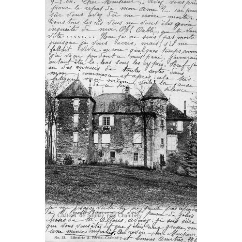 Carte Postale Ancienne - Château De Sounaz Près Chambéry