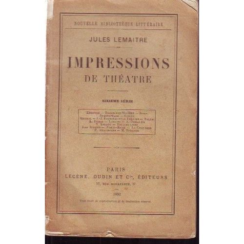 Impressions De Theatre, 6e Serie