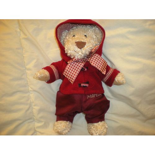 Peluche - Ourson Martin - Damart - 30 Cm