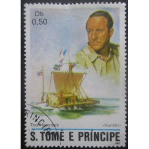 St Thomas Et Prince N°701 Bateau Oblitéré