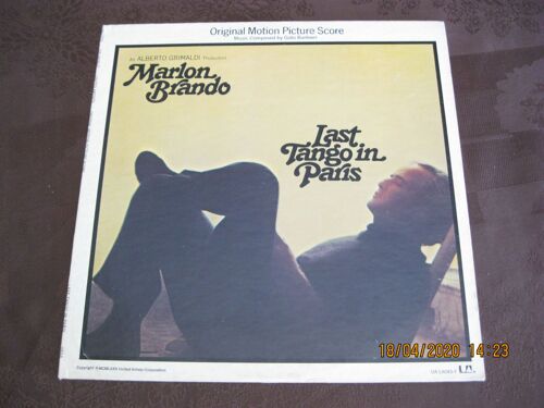 Last Tango In Paris (Dernier Tango À Paris): Bande Originale Du Film De Bernardo Bertolucci Avec Marlon Brando