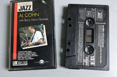 K7 : Al Cohn With Barry Harris Quartets (11 Titres) (Vol13 De La Série Les Génies Du Jazz-San