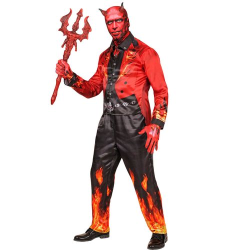 Déguisement Intégral Diable En Feu Adulte - Taille: Xl