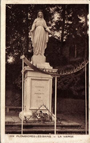 Carte Postale Ancienne, France, Vosges ( 88 ), Plombières Les Bains, La Vierge