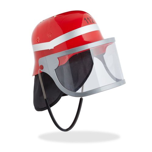 Relaxdays Casque Pompier Enfant, Casque De Pompier, Casque Pompier, Déguisement Pompier