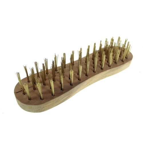 Grande Brosse Métallique 18x5cm pour Nettoyer Gratter Rouille Poncer Gommage