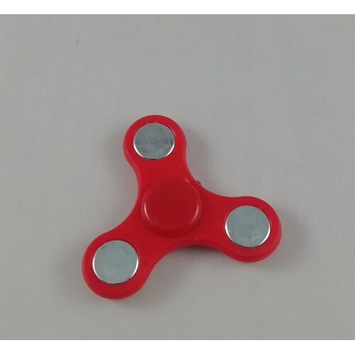 Hand Spinner Fidget Jeu De Roulement À Billes Anti Stress Toupie Jouet Rouge