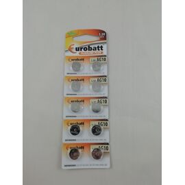 2x Pile Bouton AG10 1,5V Alkaline + 0% Mercure G10 LR1130 LR54 SR1130W