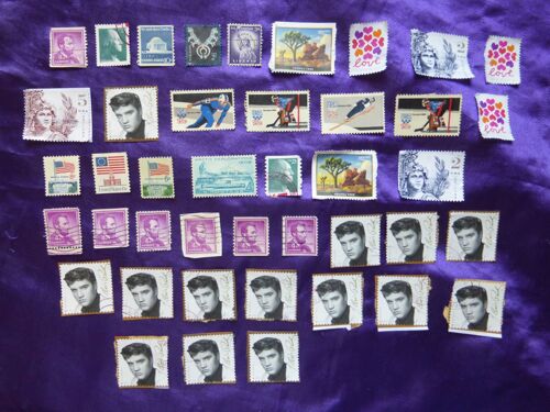 Timbres Usa. 42 Timbres De 1954, 1958, 1959, 1968, 1971, 1973, 1975, 1980, 2015, 2018. Joshua Tree, Elvis, Lincoln... Lot 4