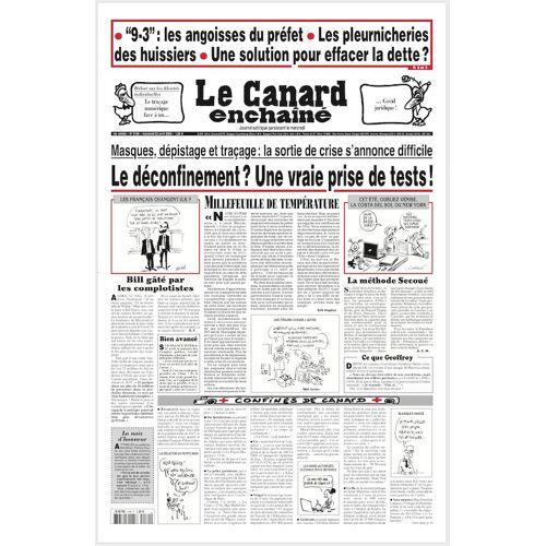 Le Canard Enchaîné 5189 : Le Déconfinement ? Une Vraie Prise De Tests !