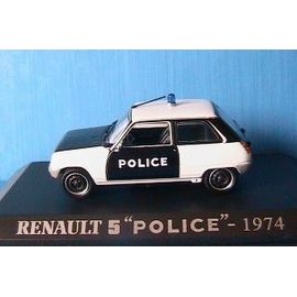 Renault 5 Police Pie 1974 Noir 1/43 Universal Hobbies-Universal Hobbies