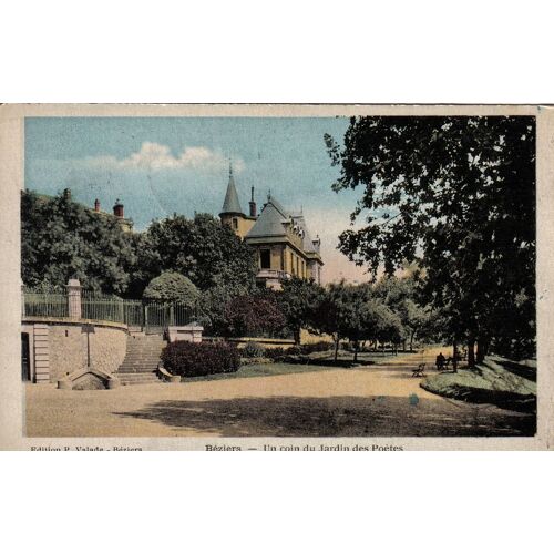 Carte Postale Ancienne, France, Hérault ( 34 ), Béziers, Un Coin Du Plateau Des Poêtes - Oblitération Du 23/10/1923