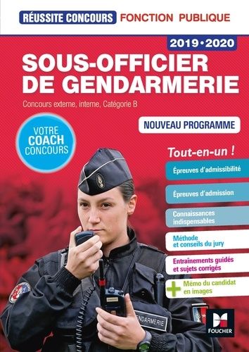 Sous-Officier De Gendarmerie - Concours Externe, Interne, Catégorie B