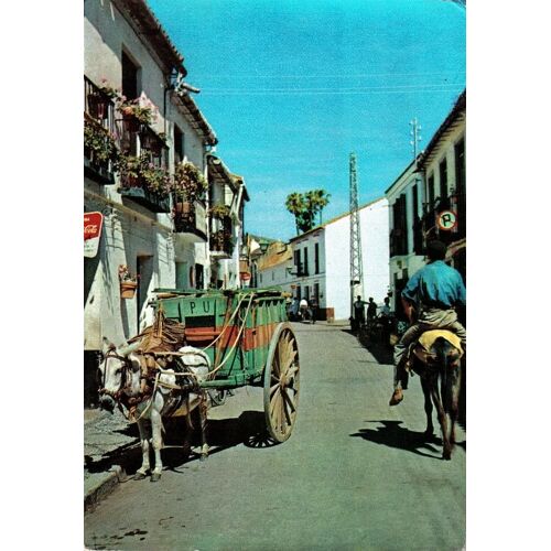 Carte Postale, Espagne, Calle Tipica, Rue Typique Du Village