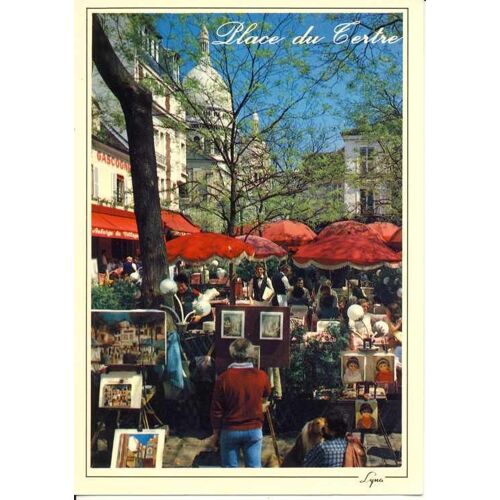 Paris : Montmartre, La Place Du Tertre Et La Basilique Du Sacrécoeur (Ref 1404)