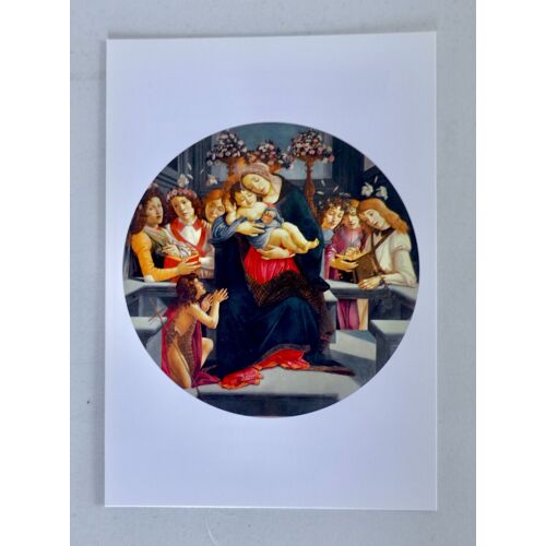 Carte Postale Peintre Sandro Boticelli , Vierge À L'Enfant Jésus. Madonna Con Bambino. Galerie Borghese, Rome. Italie.