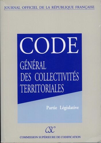 Code Général Des Collectivités Territoriales