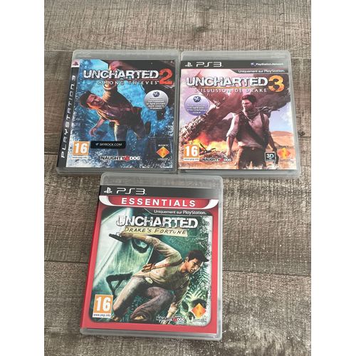 Jeu ps3 uncharted 1,2 et 3