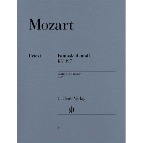 Mozart : Fantaisie Ré Mineur Kv 397 - Piano - Henle